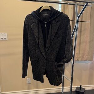 Bagatelle Black Leopard Print Jacket
